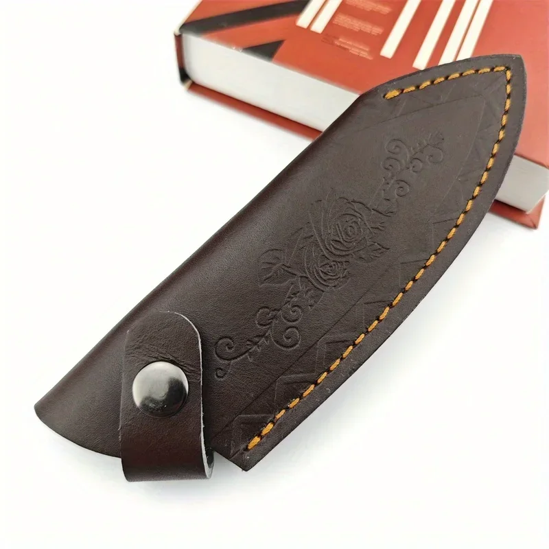 Vintage Collectible Knife - Taşınabilir Katlanır Bıçak Sığır Derisi Kılıf