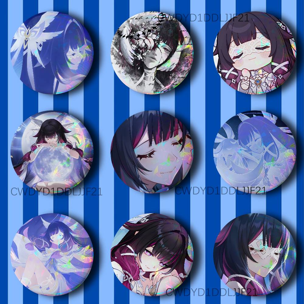 Collectible Vintage Brooches - G-Genshin Columbina Impact Vintage Anime Broş