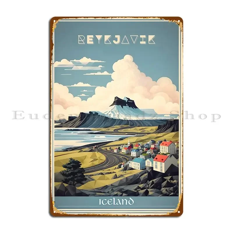 Vintage Collectible Tins - Reykjavik S Vintage Güzellik Retro Poster
