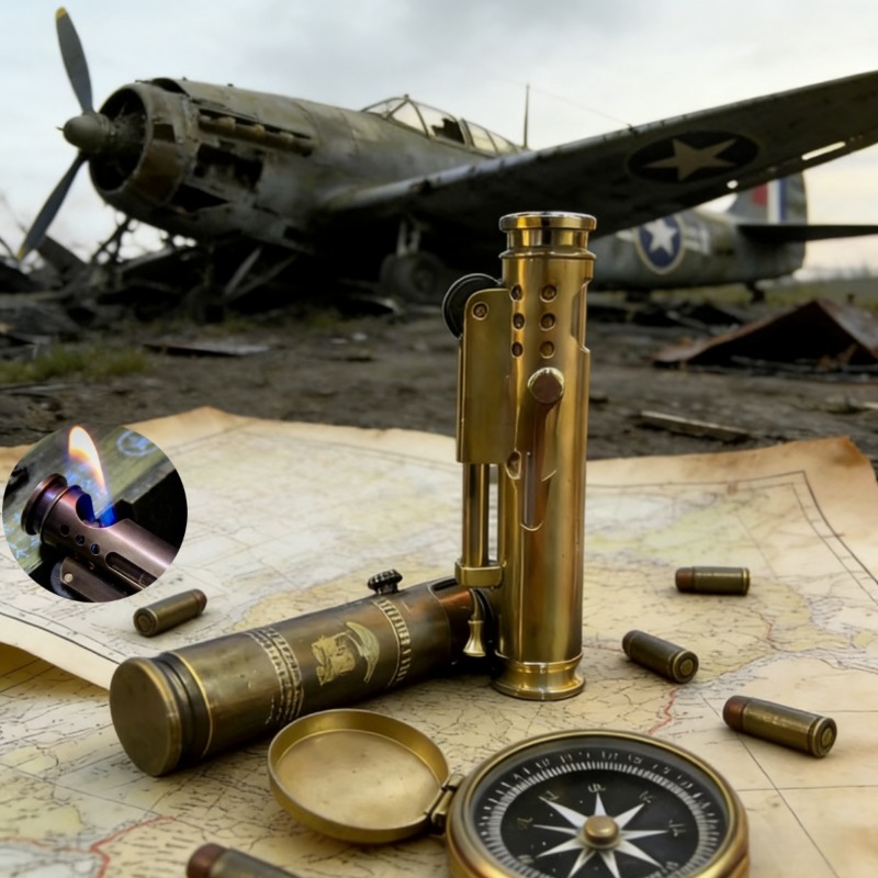 Vintage Collectible Lighters - Olağandışı Alien Trench El Yapımı Saf
