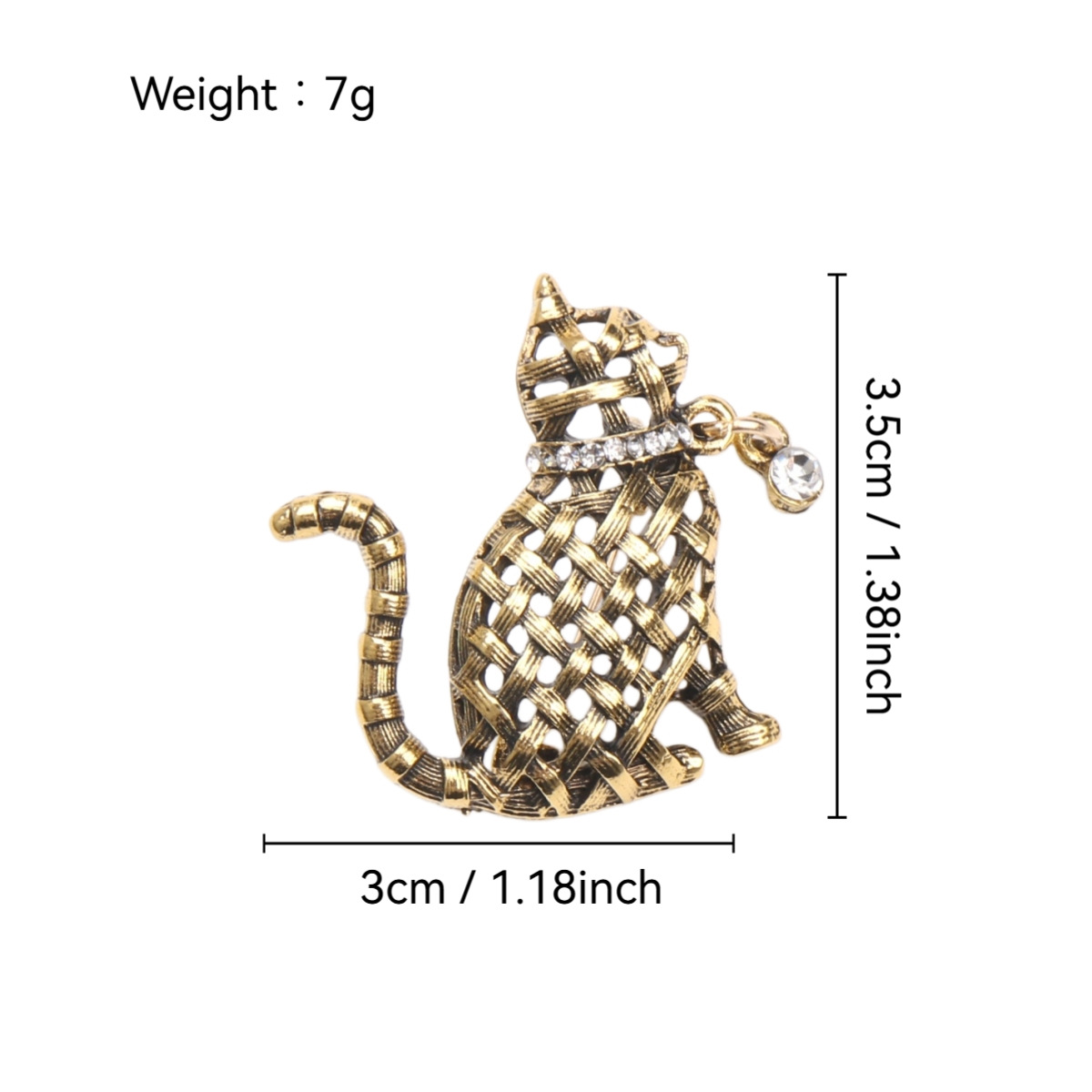 Süslü Dokuma Kedi Broş Koleksi - Collectible Vintage Brooches incelemesi ve fiyatı