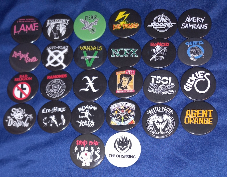 Vintage ABD Punk Rock Grubu Pi - Collectible Vintage Brooches incelemesi ve fiyatı
