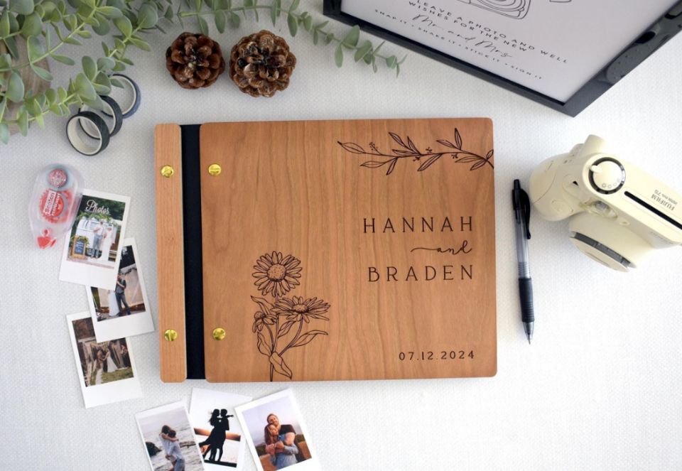 Ahşap Düğün Ziyaretçi Defteri  - Polaroid Photo Album incelemesi ve fiyatı