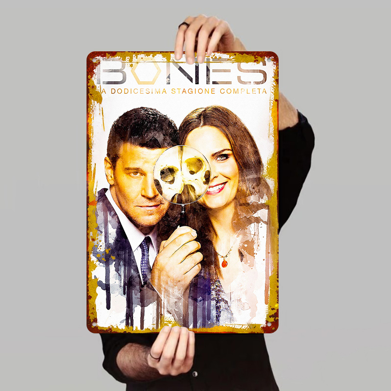 Bones Sezon 12 Posteri Metal T - Vintage Collectible Tins incelemesi ve fiyatı